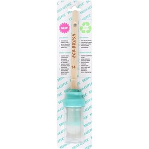 BrushKeeper de Luxe met Ecobrush Nr. 16, Professionele verfkwast met houder, Acryl&Alkyd, Zelfreinigend, Anti-Microplastics, Handig, Duurzaam en Voordelig. Origineel EcoKado!