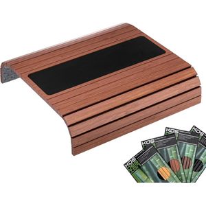 Kos Design - Armleuning Organizer - Dienblad - Bamboe - Zwart/Wit