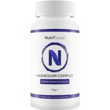 Nutrifoodz® Magnesium Complex – Supplement goed voor de spieren – Met Calcium en B6 - Vegan - 72g - 60 tabletten