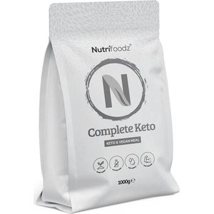 Nutrifoodz - Complete Keto - Eiwitshake - Vanillesmaak - Veganistische Maaltijdvervanger