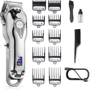 Royce - Professionele Tondeuse - Draadloze Tondeuse - Zilver - Complete Set