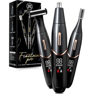 Mellian 3-in-1 Neustrimmer - Oortrimmer & Wenkbrauwtrimmer - Shaver - SafetyTrim Neustrimmer Mannen