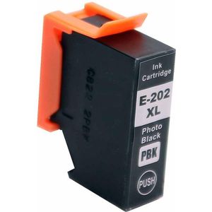 Inkmaster Huismerk Premium Cartridge voor Epson 202 / 202 XL Photo Black fotozwart Epson Expression Premium XP 6000 - XP 6005 - XP 6100 - XP 6105
