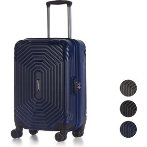 TROLLEYZ Florence no.7 - Trolley 55x39x24 cm - Handbagage koffer met TSA-slot - Lichtgewicht ABS hardschalige koffer met dubbele 360° wielen - Ocean Blue