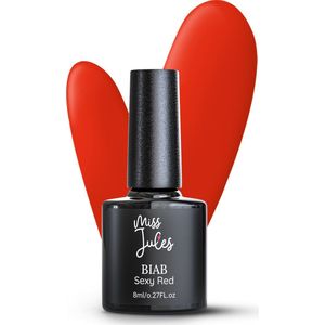 Miss Jules® BIAB – Builder in a Bottle – BIAB Nagel Builder Gel - Rood - HEMA & TPO Free