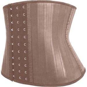 S beige Short Waist trainer snel afvallen corset body shaper dames buikband na zwangerschap na operatie latex korset waist shaper lingerie kleding afslanken fitness sport Beige Short Maat S - Milaya Pantera ®