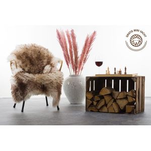 XL donkerbruin wit koeienhuid vloerkleed - Koeienkleed tapijt donkerbruin wit koeienvel groot - bonte dierenhuid dierenvel bruin koehuid tapijt