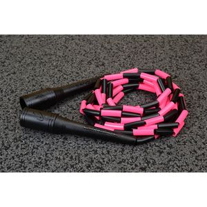 Sanguine MX soft beaded jump rope - Springtouw - Black & Pink - 305cm