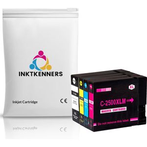 Inktcartridges Geschikt voor Canon PGI-2500 / PGI-2500XL | Multipack van 4 inkt cartridges Geschikt voor Canon Maxify IB4050, IB4150, MB5050, MB5150, MB5155, MB5350, MB5450, MB5455