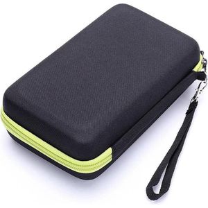 Hard Cover Carry Case - Reisetui - Luxe reisetui - Zwart - Geschikt Voor Philips Oneblade