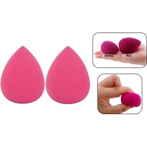 PD® - Make-up spons - 2 Stuks - Roze - Blender spons voor make-up - Foundation blender - Make-up Ei