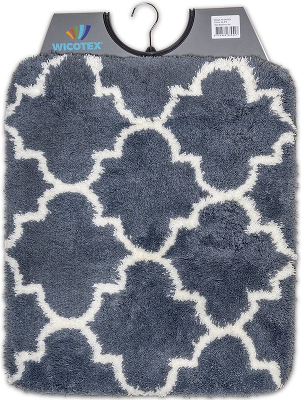 Wicotex - Bidetmat - WC mat - Toiletmat Marseille Grijs - Antislip onderkant - Afmeting 50x60cm