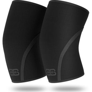 Barbelts Knee sleeves Onyx - 7mm - Powerlifting knee sleeves - Maat (knieomtrek): XXL: 45 - 47.5 cm