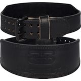 Barbelts Gewichthefriem Onyx - Weightlifting belt - Echt leder - Fitness riem - Maat S