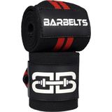Barbelts Wrist wraps - extreme - zwart/rood - 68cm