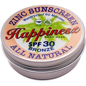 HAPPINESZ - Mineral Zinc - Zonnebrandcrème - Brons - 60 Gram - SPF 30