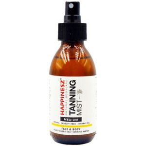 Happinesz Tanning Mist Medium - Spray - Zelfbruiner - Voor Gezicht en Lichaam - Medium - Tanning Water - Hydraterend