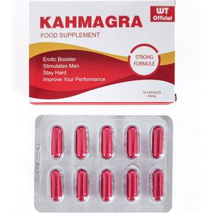 Kahmagra 10 caps 500 mg | Extra Sterke Erectiepillen - 100% natuurlijk - Erectiepillen voor mannen - Hét natuurlijke alternatief voor Viagra en Kamagra