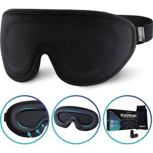 Somnifiq Slaapmasker - Luxe 3D Oogmasker - Zijden Slaapmasker - Traagschuim - 100% Verduisterend - Voor Mannen en Vrouwen