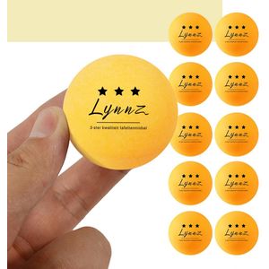 Lynnz® 10x tafeltennis ballen 3 ster kwaliteit oranje | pingpongballen - tafeltennisballen - balletjes - pingpong - beerpong