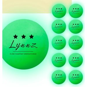 Lynnz® 20x glow in the dark tafeltennis ballen outdoor | pingpongballen - tafeltennisballen - balletjes - pingpong - beerpong