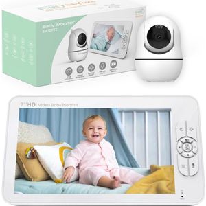 B-care Babyfoon Met Camera - 7.0 Inch HD Scherm - Uitbreidbaar Tot 4 Camera's - Zonder Wifi en App - Baby Monitor - Baby Camera