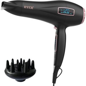 RYER Haardroger PRO - LED Display - Extra Sterke Fohn - 8 Standen - Hair dryer