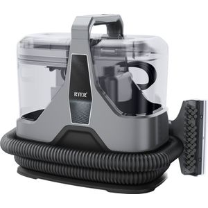 RYER Vlekkenreiniger Plus - XL Zuigmond, Slang en Watertanks - 5 Accessoires - Tapijtreiniger - Bank Reiniger - Meubelreiniger - Zetelreiniger