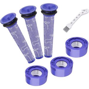 Dyson V7 en V8 Filters (3+3 Stuks, Plus.Parts® alternatief voor 965661-01 / 967478-01)