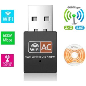USB Wifi Adapter - 600Mbps - Dual Band - Plug & Play
