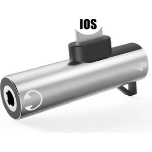 Xtabarya Mini Splitter 2 In 1 Verlichting Adapter Opladen Luisteren Bluetooth | Geschikt Voor Iphone -Zilver
