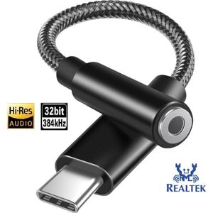 Xtabarya Hifi Audio Realtek DAC 3.5Mm Hoofdtelefoon Adapter Jack Audio Adapter