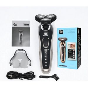 Nieuwe Elektrische Scheerapparaat Voor Mannen 4D Elektrische Baard Trimmer Usb Oplaadbare Professionele Tondeuse Haar Snijder Volwassen Scheermes Voor Mannen