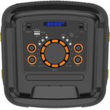 N-GEAR Flash Banger 777 - Draadloze Bluetooth Party Speaker - Karaoke Set - 2 Microfoons - Discoverlichting