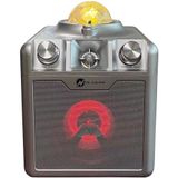 N-GEAR - Disco Star 710 - Karaokeset - Zilver - 7-in-1 Party Speaker