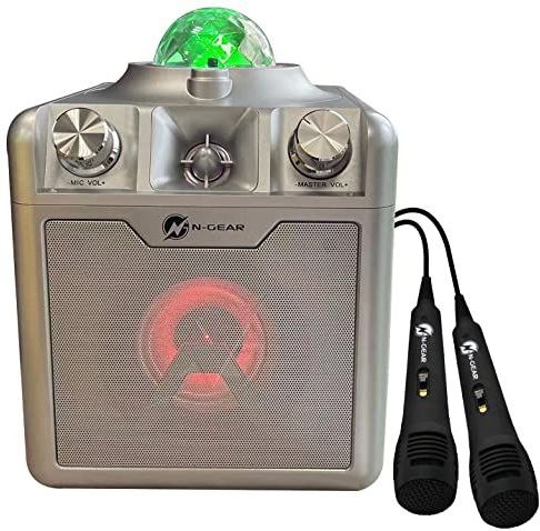 N-GEAR - Disco Star 710 - Karaokeset - Zilver - 7-in-1 Party Speaker