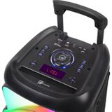 N-GEAR The Flash Juke 12 - Bluetooth Speaker - Karaokeset - Partybox met Microfoon - Zwart