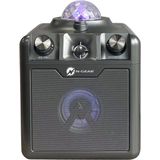 N-GEAR Disco Star 710 Space Grey - Bluetooth Speaker - Karaoke Set - Party Box met Sterrenprojector & 2 Microfoons