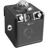 N-GEAR Disco Star 710 Space Grey - Bluetooth Speaker - Karaoke Set - Party Box met Sterrenprojector & 2 Microfoons