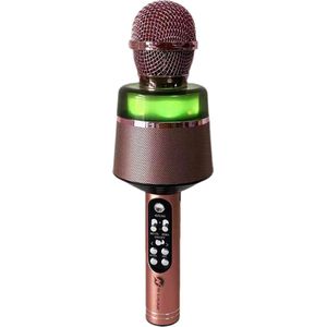 N-GEAR - Star Mic - Karaoke Microfoon - Rose Gold - Draadloos met Speaker & Verlichting