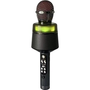 N-GEAR Star Mic - Bluetooth Karaoke Microfoon voor Kinderen - met Speaker & Verlichting - Draadloos - Space Grey