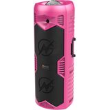 N-GEAR LGP5150 - Bluetooth Speaker - Karaoke Set met Microfoon - Party Box met RGD LED Licht - Knal Roze