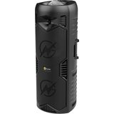 N-GEAR LGP5150 - Draadloze Bluetooth Party Speaker - Karaoke Set - 1 Microfoon - Discoverlichting - Stealth Black