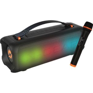 N-Gear Blazooka 703B - Bluetooth Speaker - Karaoke Set - Party Box met Microfoon - Zwart