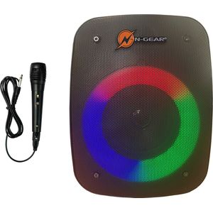 N-GEAR LGP 4 Studio - Bluetooth Speaker - Karaokeset - Partybox met Microfoon - Zwart