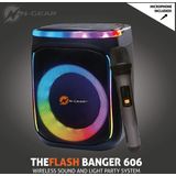 N-GEAR - Flash Banger 606 - Karaoke Set - Bluetooth Speaker - Zwart