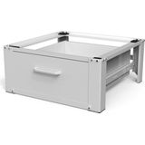 Vonia - Wasmachine Verhoger - Wit - Met Lade - 63x54x31 cm