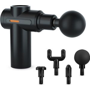 Palmwood Massage Gun - Mini Massage gun - Massage Apparaat - Massage pistool - incl. 4 opzetstukken - Draadloos