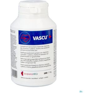Vascu+ Caps 180 - Ondersteunt gezonde bloedvaten & bloeddruk | Met vitaminen & plantenextracten