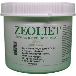 Herbes D'elixir Zeoliet Poeder - 500 Gram - Detox boost - Zuivere zeoliet - PFAS binder